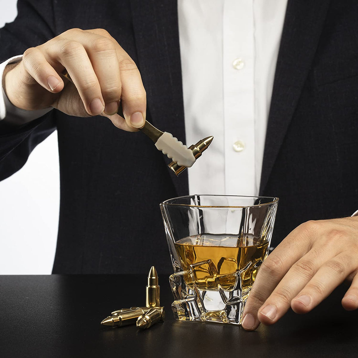 Bullet Whiskey Stones, Gold