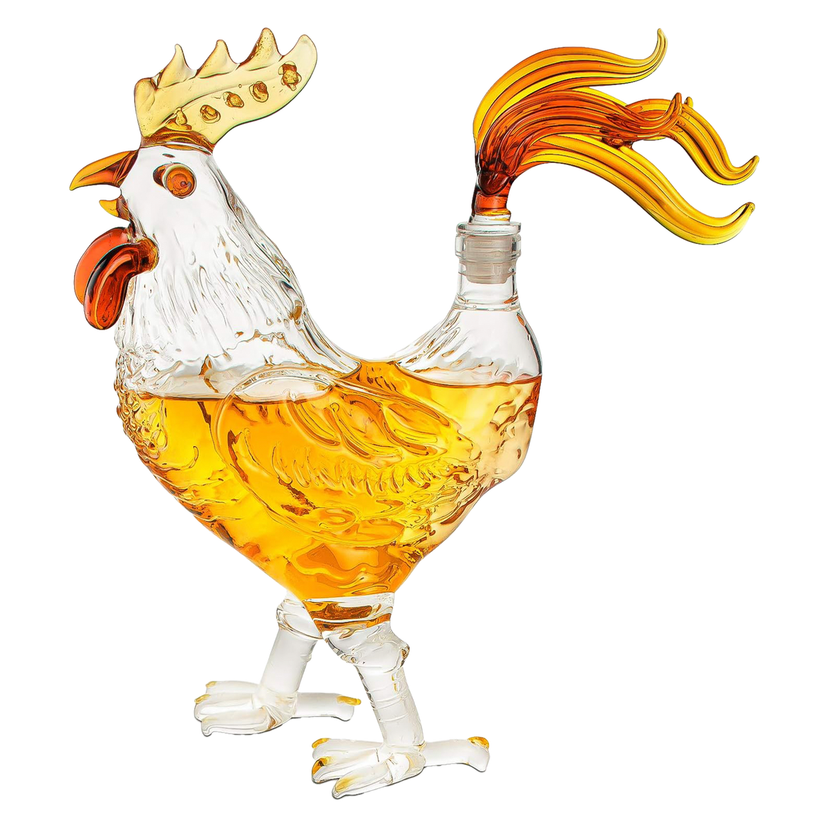 Chicken Whiskey and Wine Decanter